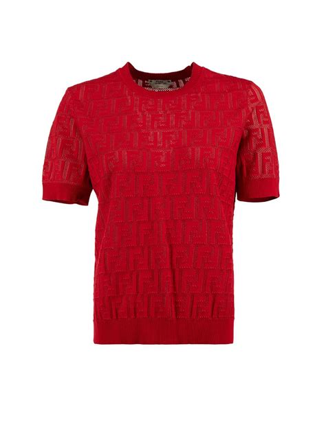 fendi red zucca shirt|Fendi zucca.